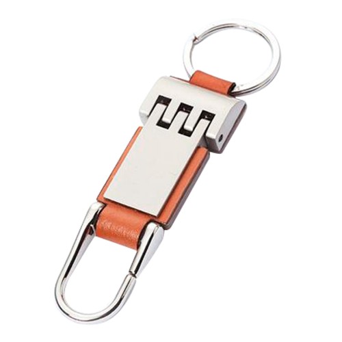 Llavero de Metal-Cuero Premium