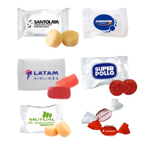 Dulces Publicitarios Fondo Blanco
